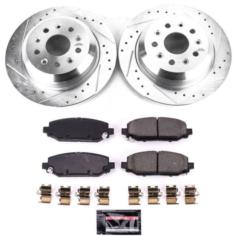 Power Stop 18-19 Jeep Wrangler Rear Z23 Evolution Sport Brake Kit Brake Kits - Performance D&S PowerStop