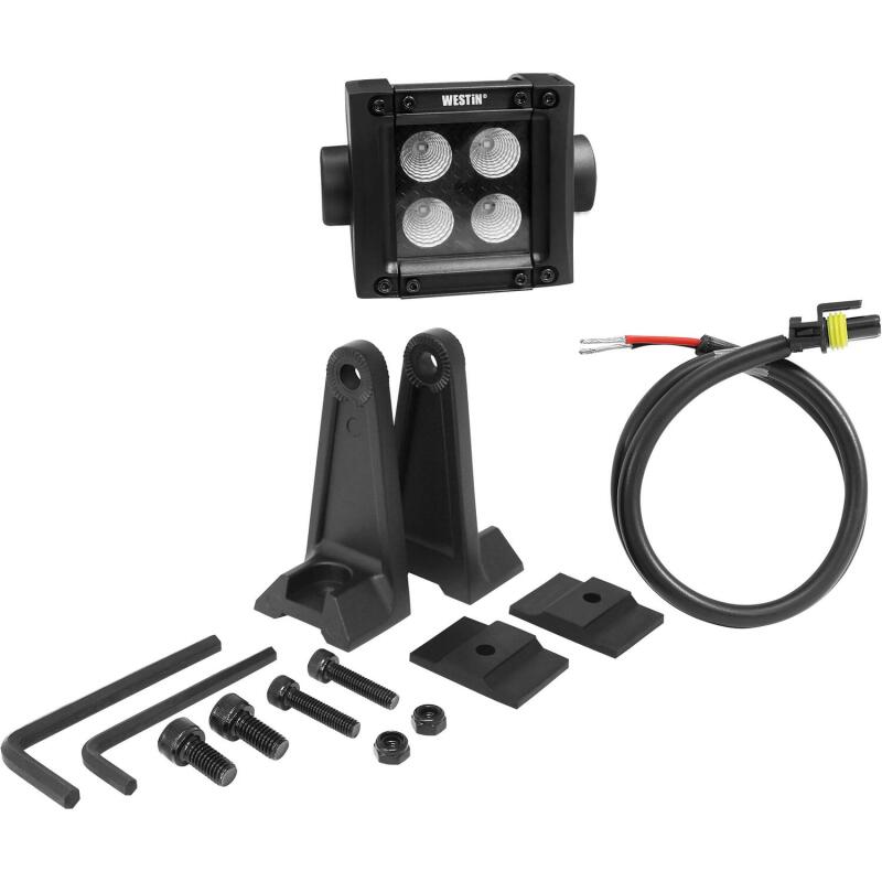 Westin B-FORCE LED Light Bar Double Row 2 inch Flood w/3W Cree - Black Light Bars & Cubes Westin