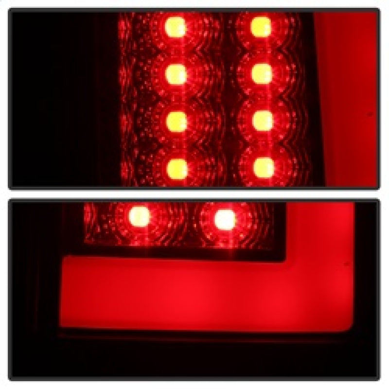 Spyder 07-09 Dodge Ram 2500/3500 V3 Light Bar LED Tail Lights - Blk Smoke ALT-YD-DRAM06V3-LBLED-BSM Tail Lights SPYDER