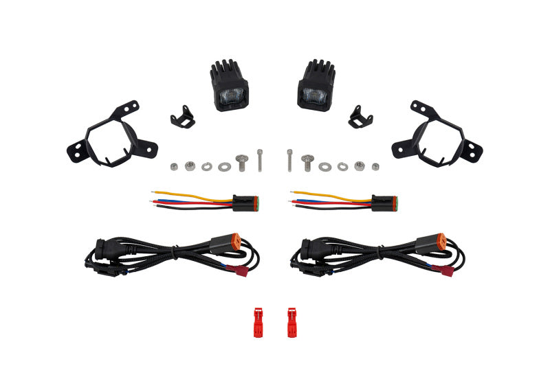 Diode Dynamics LED SSC1 Type G3M Fog Light Bracket Kit - White Fog Lights Diode Dynamics