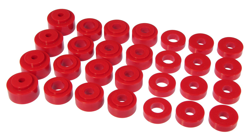 Prothane 68-72 GM Mid-Size Hardtop Body Mount - Red Bushing Kits Prothane