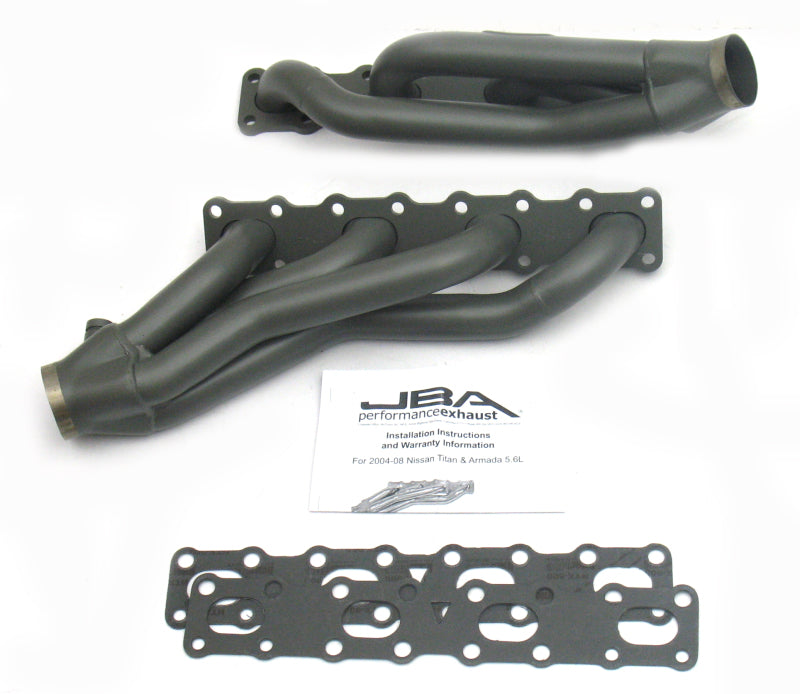 JBA 04-15 Nissan 5.6L VK56DE Oval Port 1-5/8in Primary Ti Ctd Cat4Ward Header Headers & Manifolds JBA