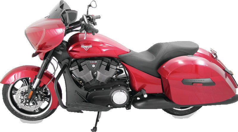 Mustang 10-17 Victory Cross Rds, Cross Country, Hard-Ball, Magnum Touring 1PC Seat - Black One-Piece Motorcycle Seats Mustang Motorcycle