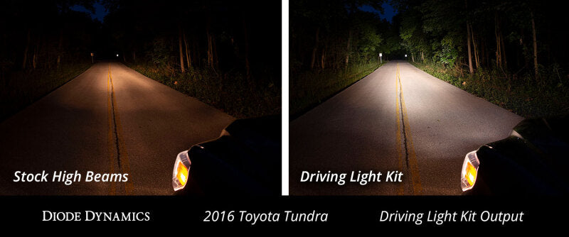Diode Dynamics 14-21 Toyota Tundra SS12 Driving Light Kit - Amber Driving Light Bars & Cubes Diode Dynamics