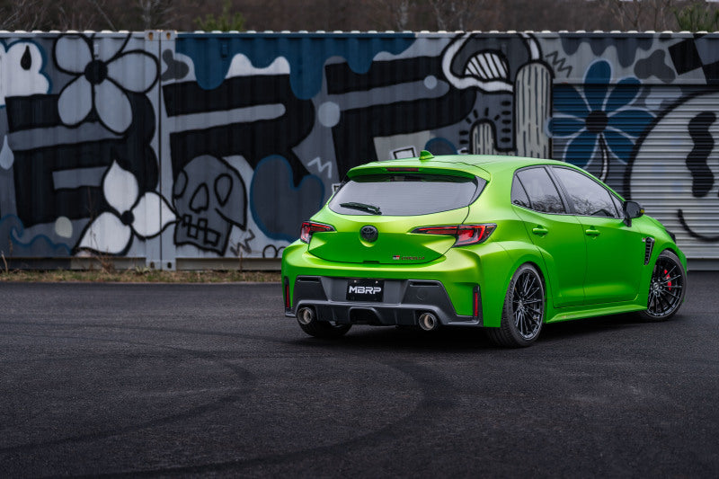 MBRP 2023 Toyota Corolla GR 1.6L T304 SS 3in Cat-Back Dual Split Rear w/ Carbon Fiber Tips Catback MBRP