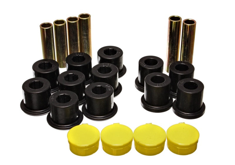 Energy Suspension 98-03 Dodge Durango 2WD / 00-03 Dodge Durago 4WD Black Rear Leaf Spring Bushing Se Bushing Kits Energy Suspension