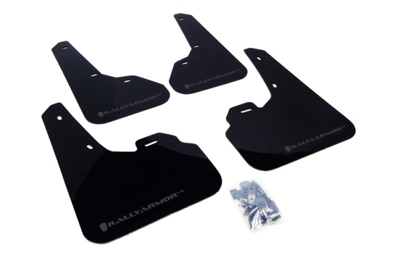 Rally Armor 10-13 Mazda3/Speed3 (Hatch/Sedan) Black UR Mud Flap w/Grey Logo Mud Flaps Rally Armor