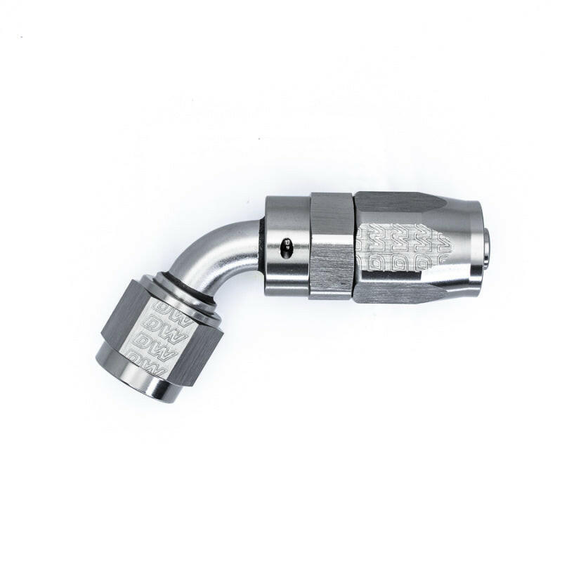 DeatschWerks 6AN Female Flare Swivel 60-Degree Hose End CPE Anodized DW Titanium Fittings DeatschWerks
