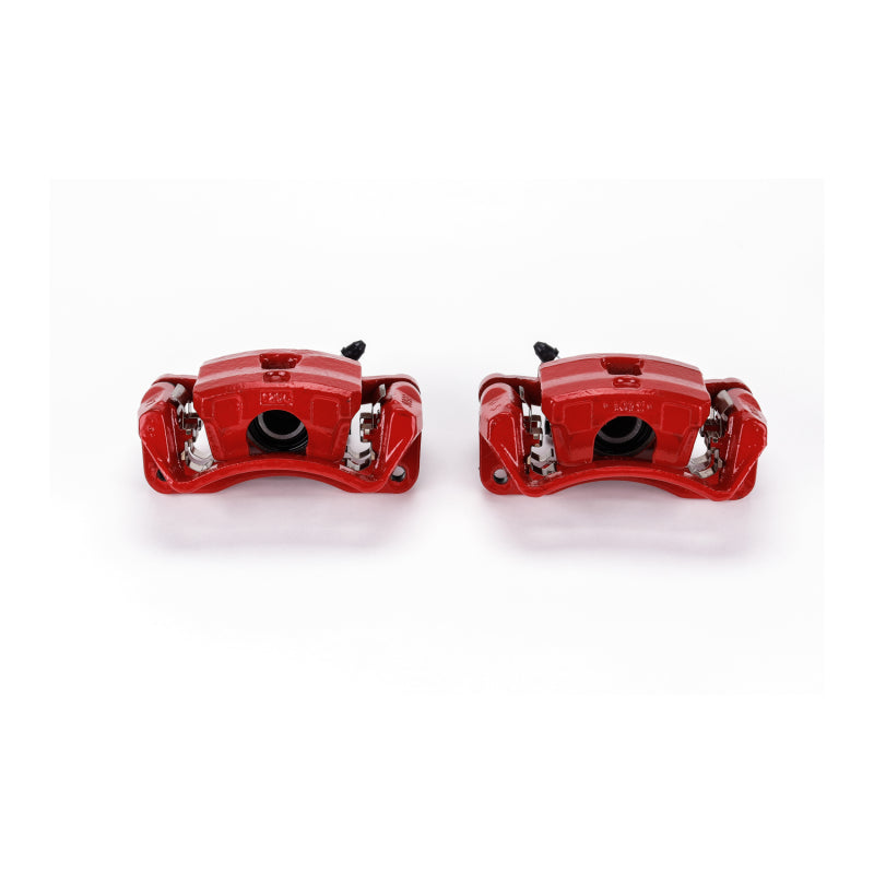Power Stop 06-12 Mitsubishi Eclipse Rear Red Calipers w/Brackets - Pair Brake Calipers - Perf PowerStop