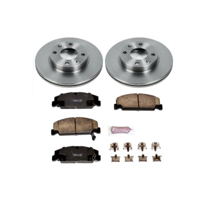 Power Stop 88-89 Honda CRX Front Autospecialty Brake Kit Brake Kits - OE PowerStop