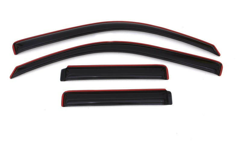 AVS 02-09 Chevy Trailblazer Ventvisor In-Channel Front & Rear Window Deflectors 4pc - Smoke Wind Deflectors AVS