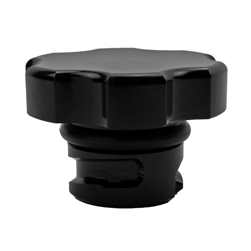 Wehrli 2001+ GM Duramax LB7/LLY/LBZ/LMM/LML/L5P Billet Oil Fill Cap - Black Anodized Oil Fill Tubes Wehrli