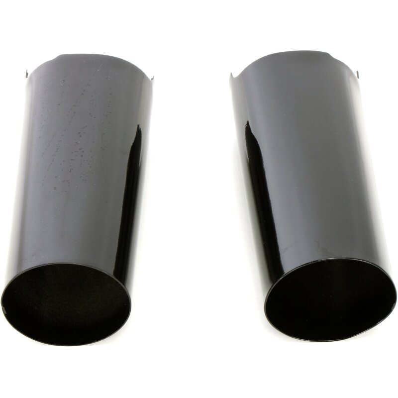 Bikers Choice 14-Up Touring Black +2 Inch Fork Tube Covers Pr Fork Assemblies Bikers Choice