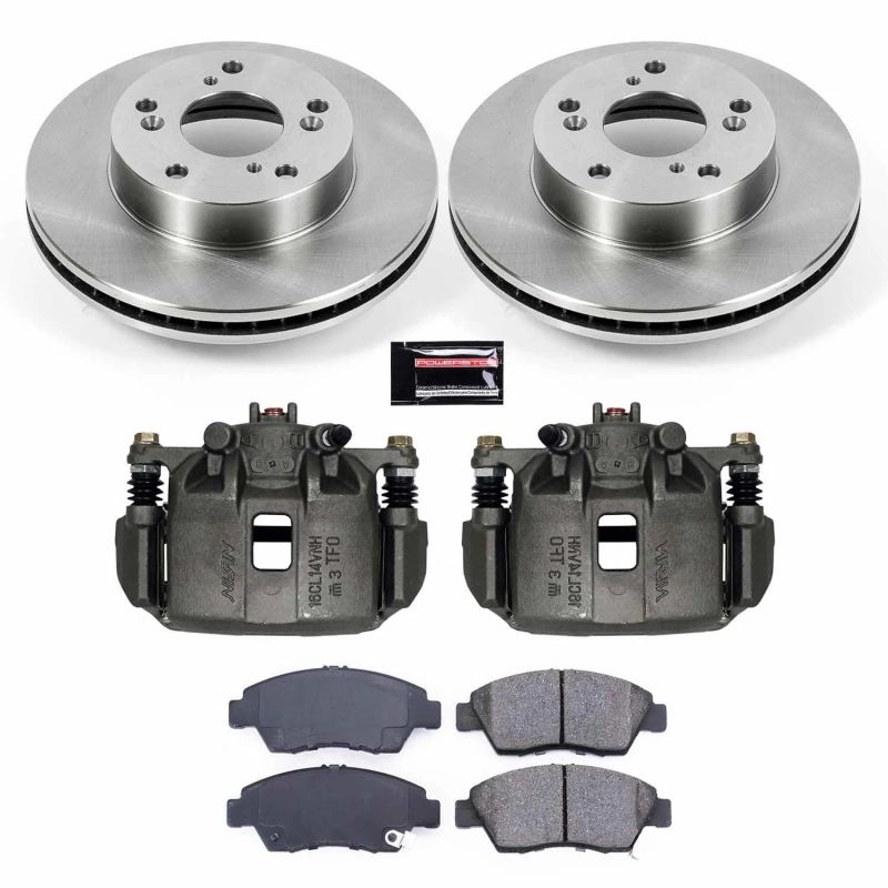 Power Stop 13-15 Acura ILX Front Autospecialty Brake Kit w/Calipers Brake Kits - OE PowerStop