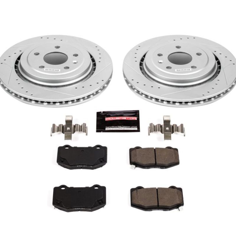Power Stop 14-19 Chevrolet Corvette Rear Z23 Evolution Sport Brake Kit Brake Kits - Performance D&S PowerStop