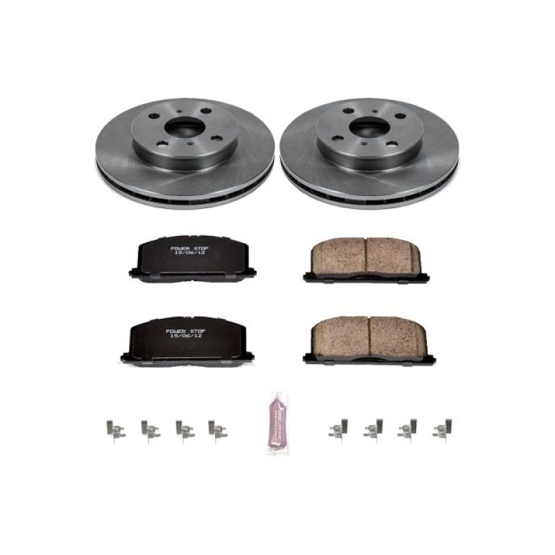 Power Stop 90-91 Toyota Celica Front Autospecialty Brake Kit Brake Kits - OE PowerStop