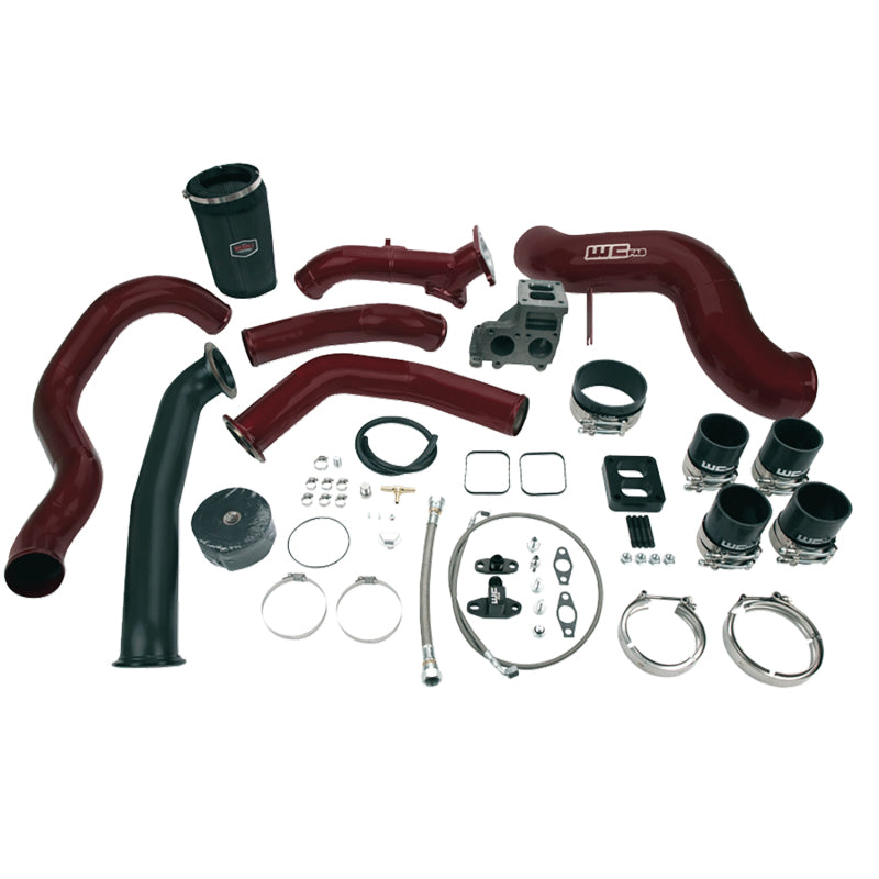 Wehrli 01-04.5 Chevrolet 6.6L LB7 Duramax S400 Turbo Install Kit (No Turbo) - WCFab Grey Turbo Install Kits Wehrli