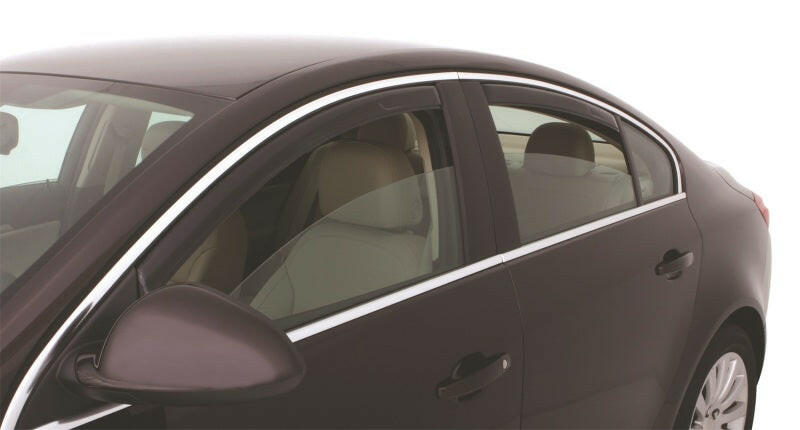 AVS 11-17 Buick Regal Ventvisor In-Channel Front & Rear Window Deflectors 4pc - Smoke Wind Deflectors AVS