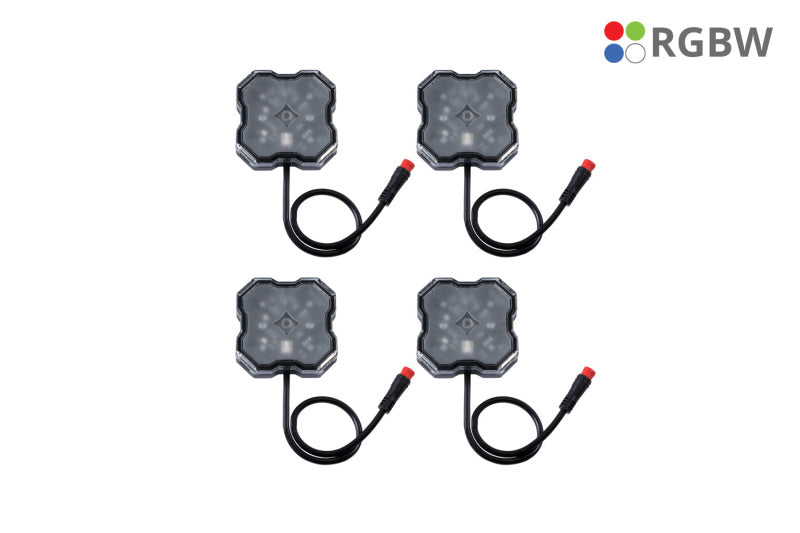 Diode Dynamics RGBW Rock Light Installer Kit w/Controller (4-pack) Light Accessories and Wiring Diode Dynamics
