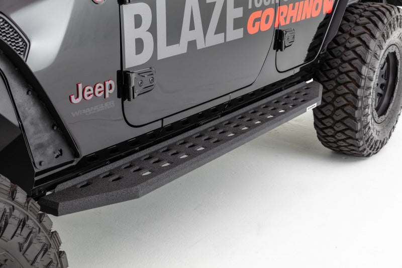 Go Rhino 18-20 Jeep Wrangler JLU RB20 Complete Kit w/RB20 + Brkts Running Boards Go Rhino