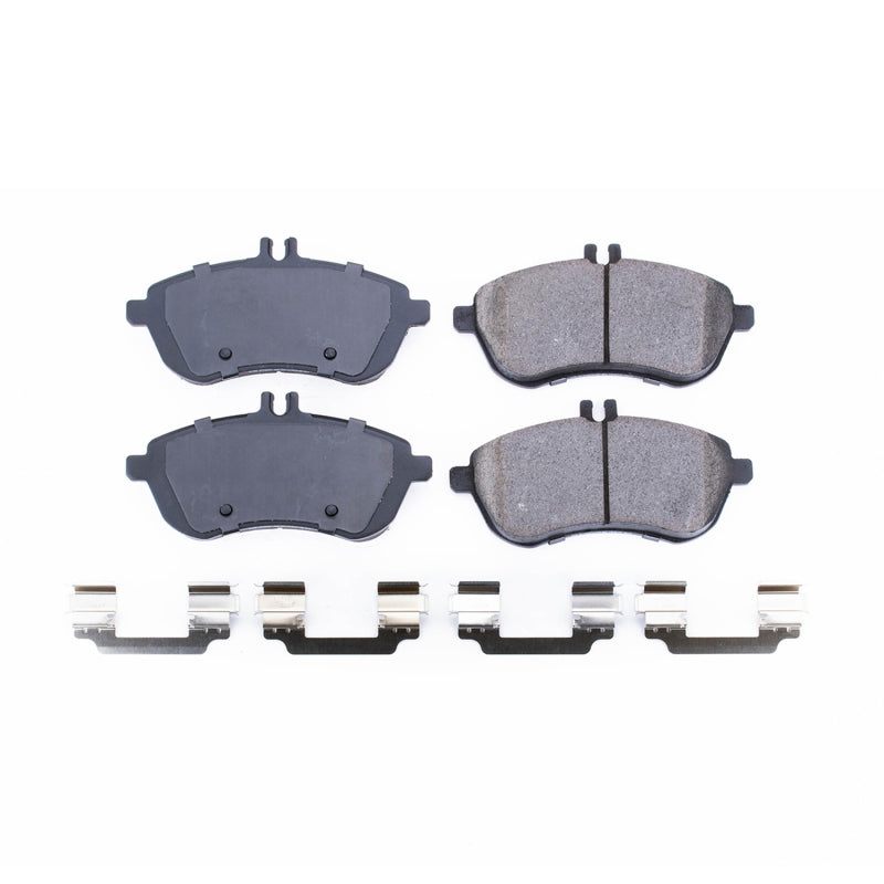 Power Stop 08-09 Mercedes-Benz C230 Front Z17 Evo Ceramic Brake Pad w/Hardware Brake Kits - Performance Blank PowerStop