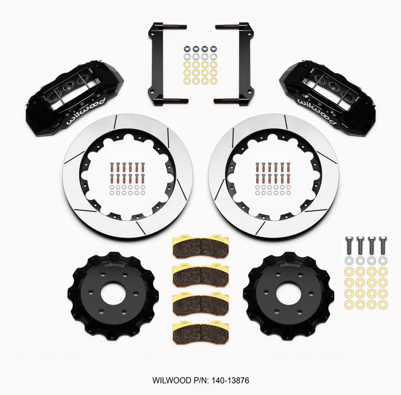 Wilwood TX6R Front Kit 16.00in Black 1999-2014 GM Truck/SUV 1500 Big Brake Kits Wilwood