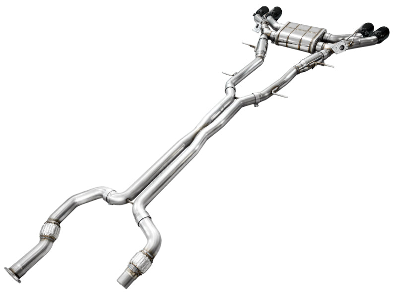 AWE Tuning 2021+ Cadillac CT4-V Blackwing SwitchPath Exhaust - Diamond Black Tips Catback AWE Tuning