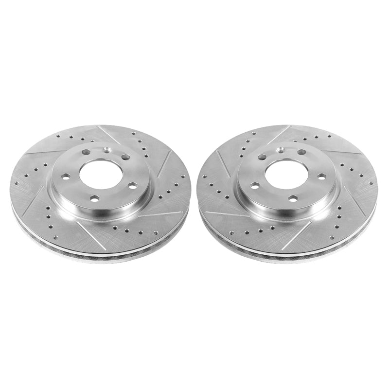 Power Stop 17-19 Buick LaCrosse Front Evolution Drilled & Slotted Rotors - Pair Brake Rotors - Slot & Drilled PowerStop