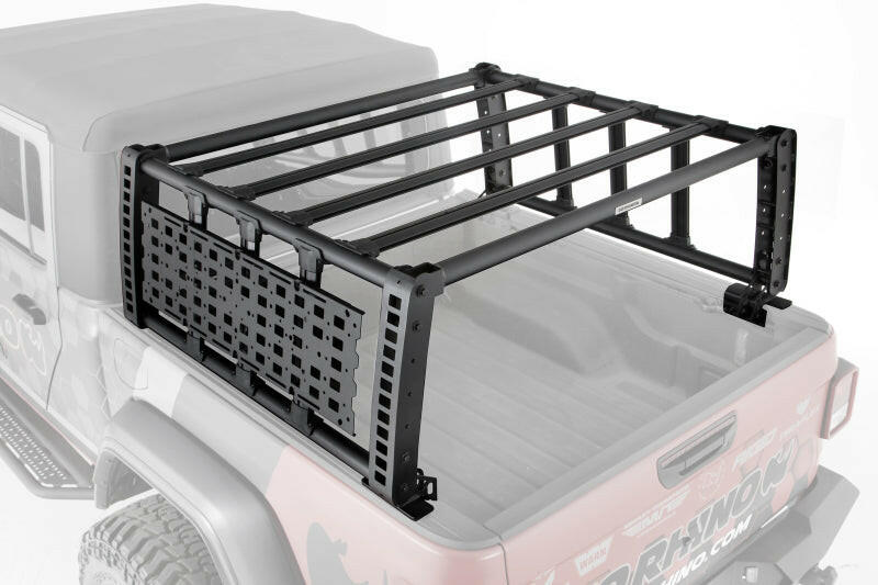 Go Rhino 19-21 Jeep Gladiator XRS Overland Xtreme Rack - Black Truck Bed Rack Go Rhino