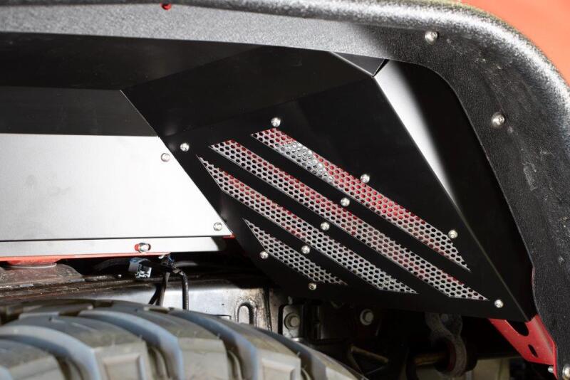 Fishbone Offroad 2020+ JT Gladiator Rear - Black Aluminum Inner Fenders Fenders Fishbone Offroad