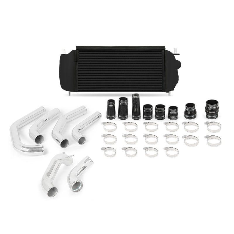 Mishimoto 15-17 Ford F-150 EcoBoost 2.7L Black Performance Intercooler Kit w/ Polished Pipes Intercooler Kits Mishimoto