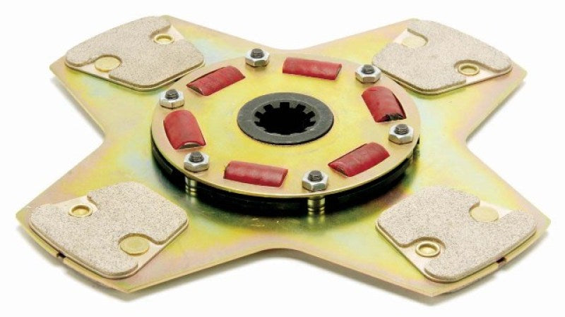 McLeod Disc Racing Only Sprung Hub Flat 4 Paddle 10.5in X 1-1/8 X 10 Spl Clutch Discs McLeod Racing