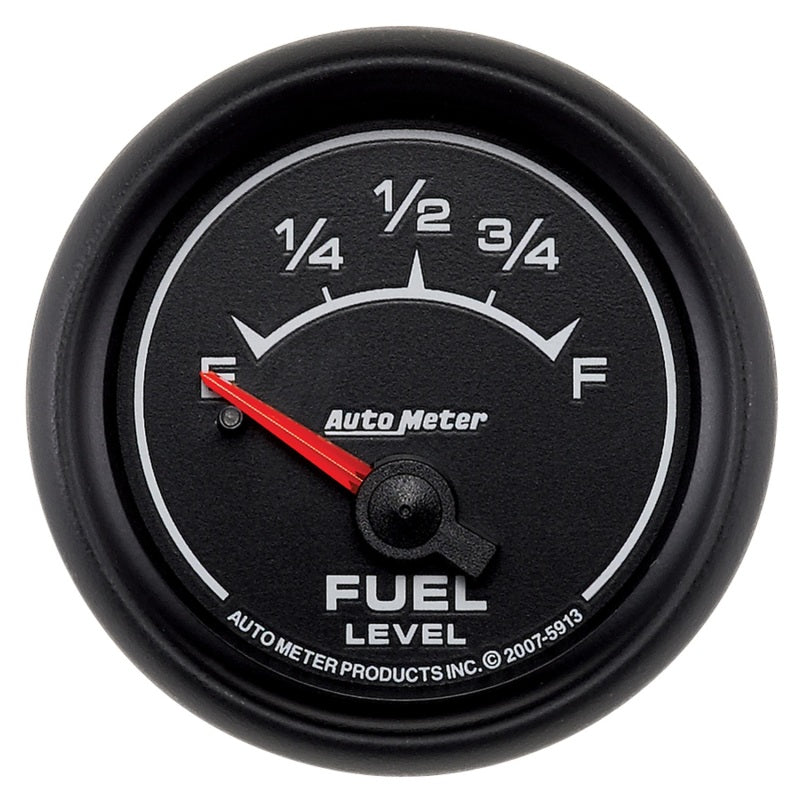 AutoMeter Gauge Fuel Level 2-1/16in. 0 Ohm(e) to 90 Ohm(f) Elec Es Gauges AutoMeter
