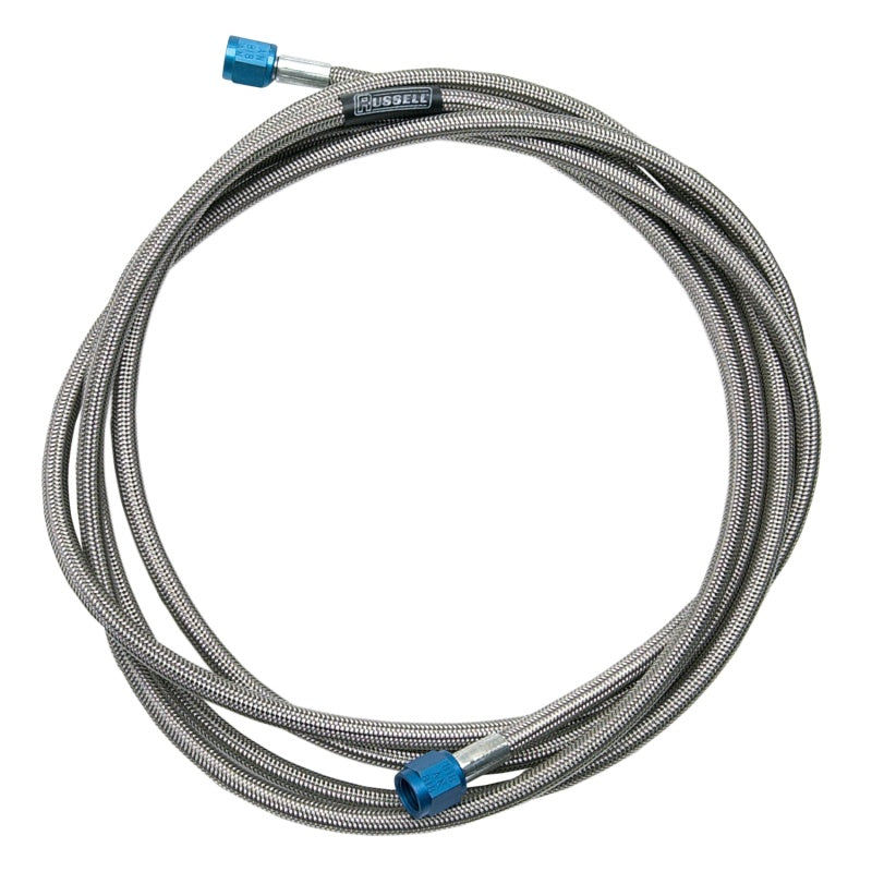 Russell Performance -3 AN x 1/8in NPT 8-1/2in Pre-Made Nitrous and Fuel Line Fuel Lines Russell