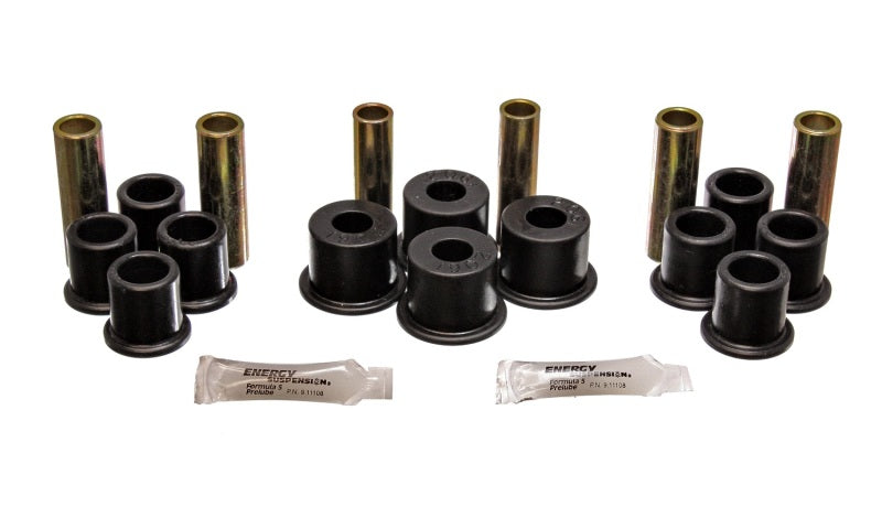 Energy Suspension 8/81-96 Ford F100/F150 2WD Black Rear Leaf Spring Bushing Set Bushing Kits Energy Suspension