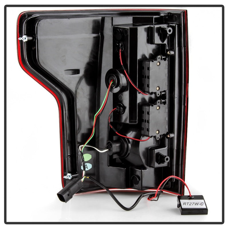 Spyder 18-19 Ford F-150 (w/o Blind Spot Sensor) LED Tail Lights - Red Clear (ALT-YD-FF15018-LED-RC) Tail Lights SPYDER