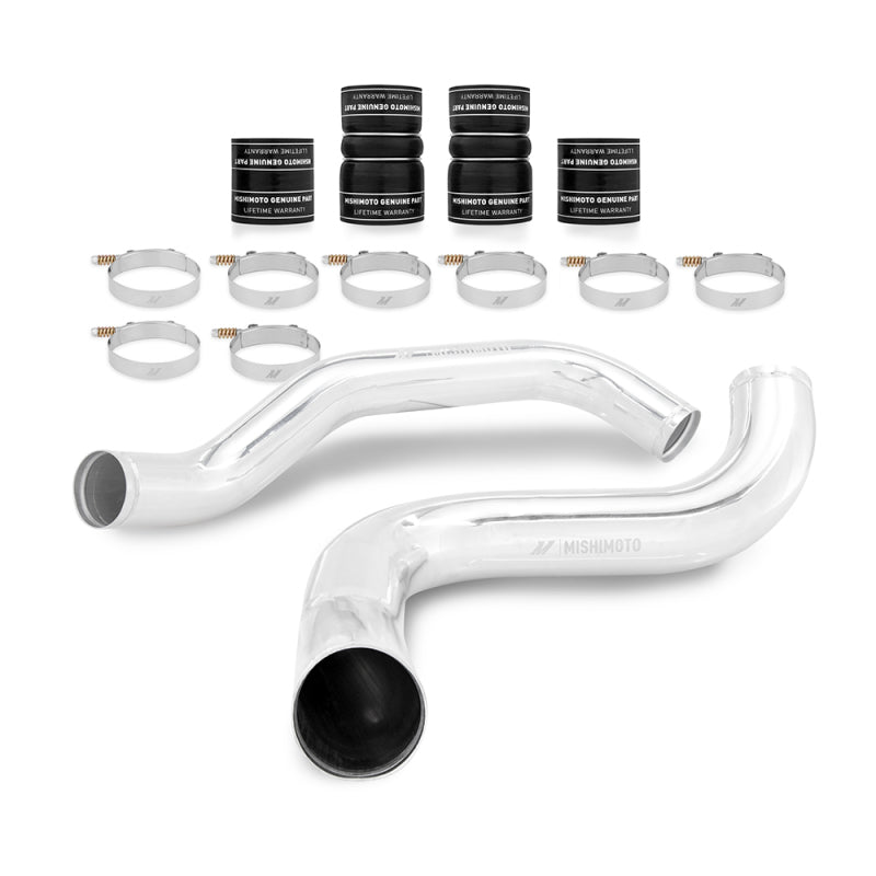 Mishimoto 99-03 Ford 7.3L Powerstroke PSD Silver Intercooler Kit w/ Polished Pipes Intercooler Kits Mishimoto