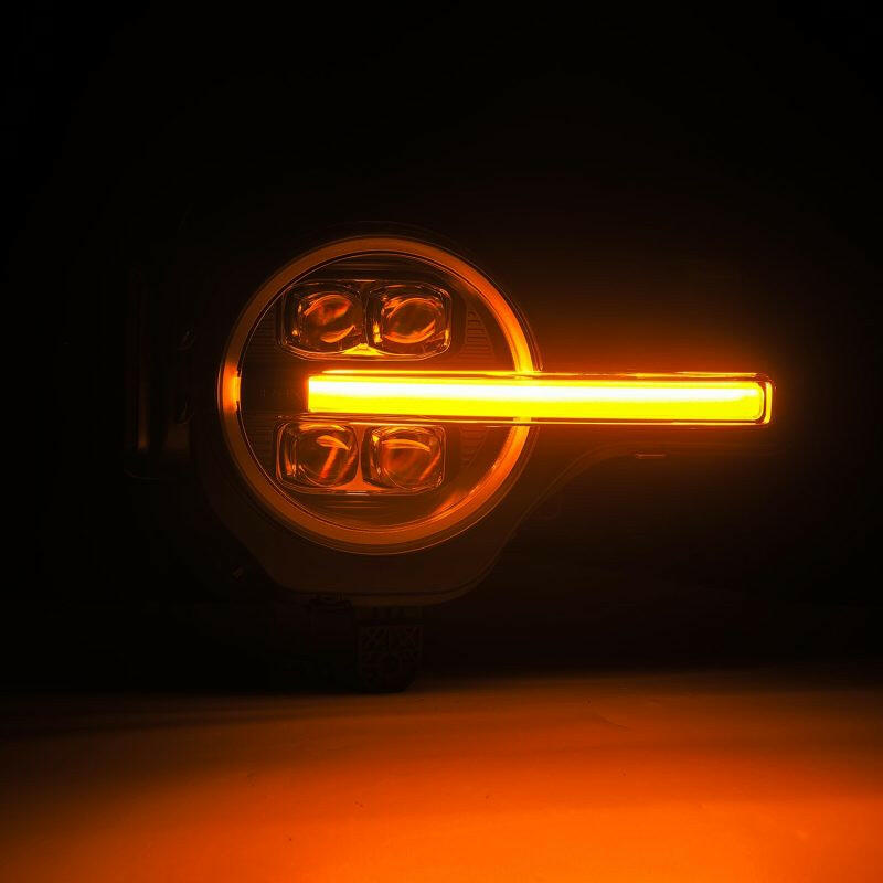 AlphaRex 21-23 Ford Bronco NOVA LED Projector Headlights Black Headlights AlphaRex