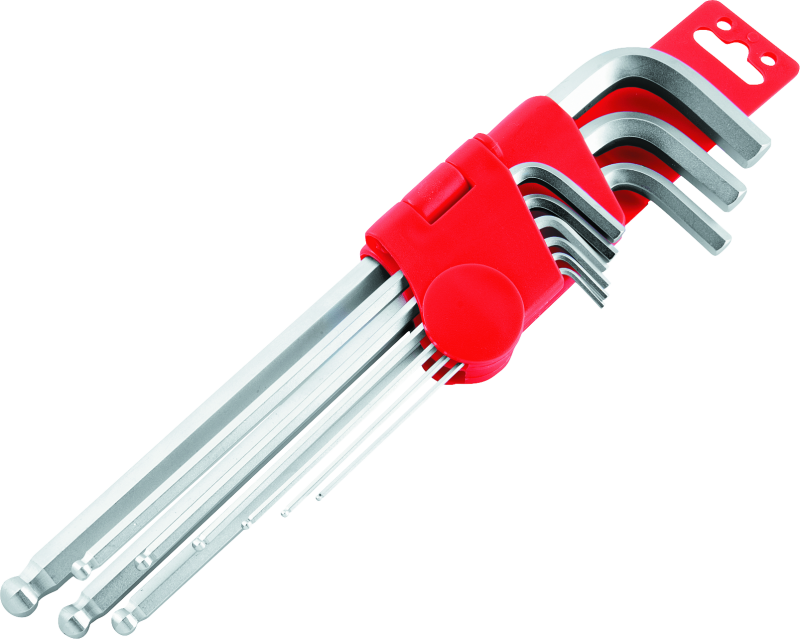 BikeMaster 9-pc Ball End Long Wrench Set - Metric Tools BikeMaster