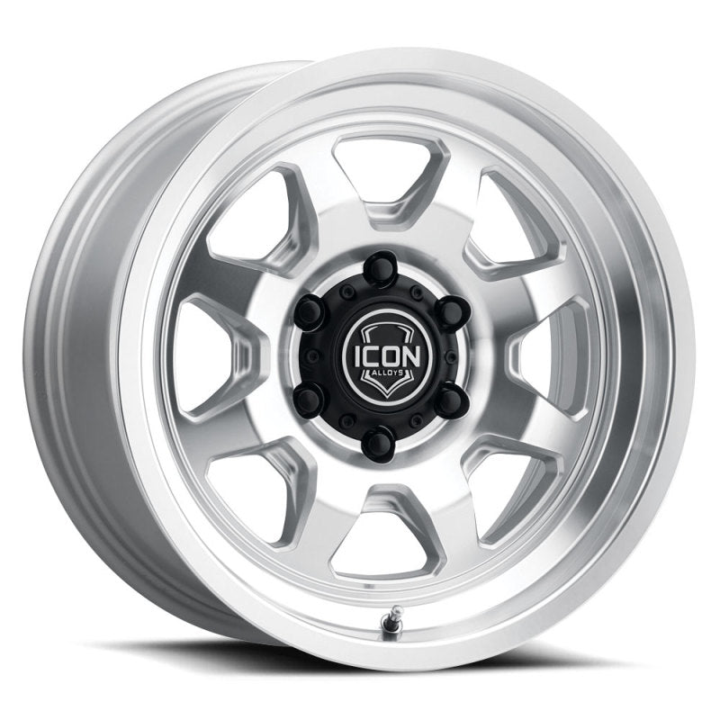 ICON Nuevo 17 X 8.5 5 X 5 6mm Offset 4.5in BS Silver Machined Wheels - Cast ICON