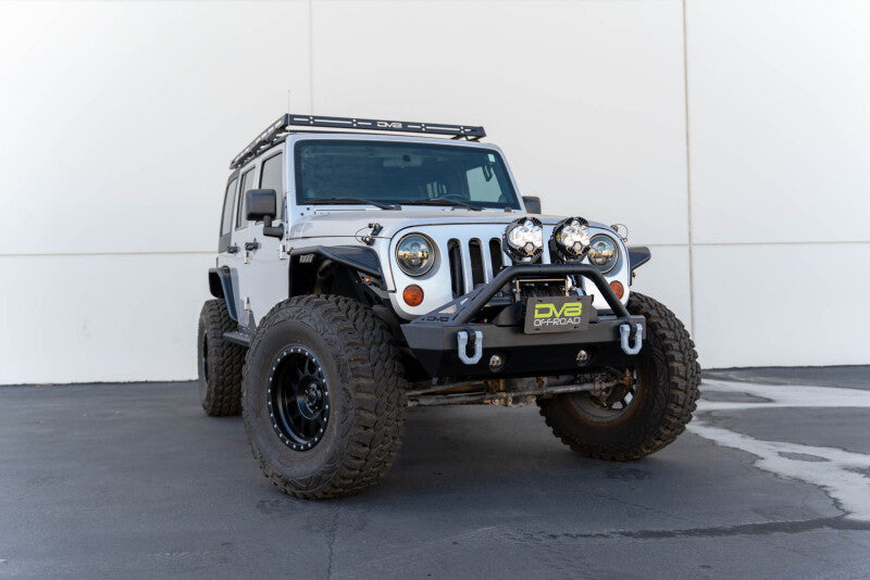 DV8 Offroad Fairlead Mounted Flip-Up License Plate Bracket License Plate Relocation DV8 Offroad