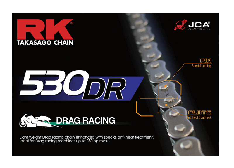 RK Chain 530DR-150 - Natural Chains RK Chain