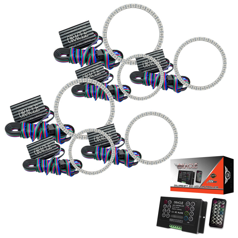 Oracle Chevrolet Corvette C6 05-13 Halo Kit - Triple - ColorSHIFT Headlights ORACLE Lighting