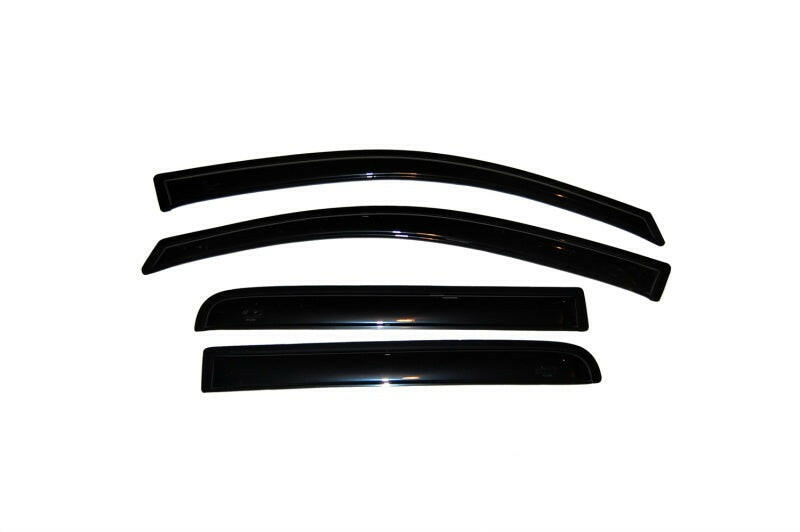 AVS 04-15 Nissan Titan Crew Cab Ventvisor Outside Mount Window Deflectors 4pc - Smoke Wind Deflectors AVS