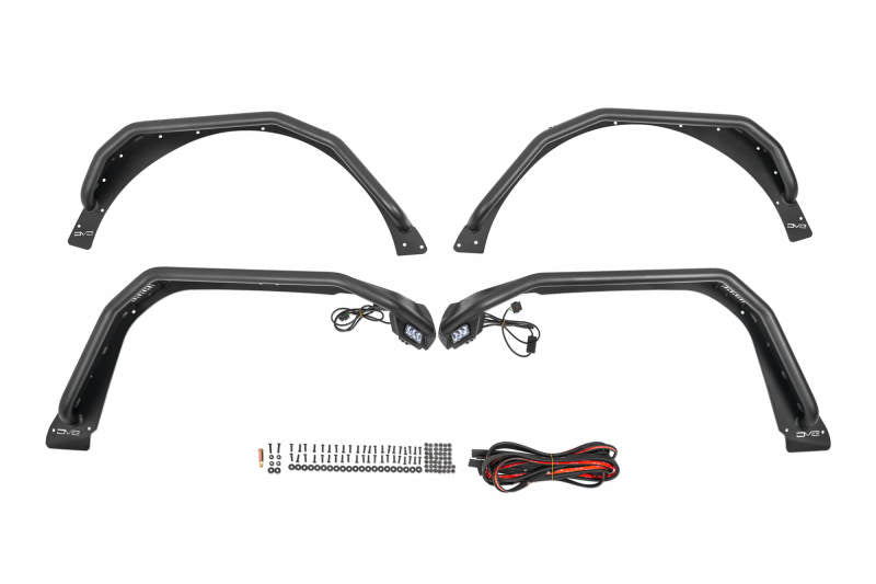 DV8 Offroad 18-23 Jeep Wrangler JL Spec Series Tube Fenders Fenders DV8 Offroad