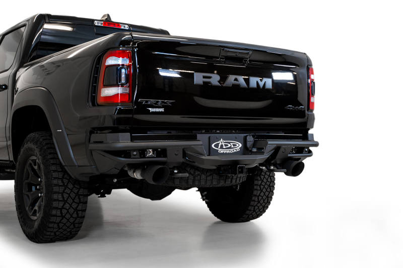 Addictive Desert Designs 2021 Dodge RAM 1500 TRX PRO Bolt-On Rear Bumper w/ Sensors Bumpers - Steel Addictive Desert Designs