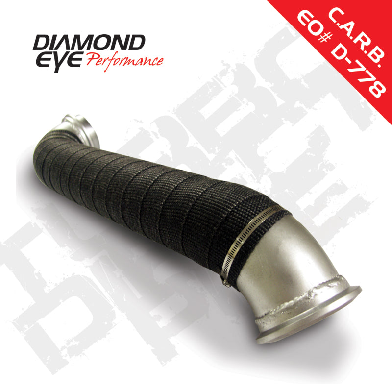 Diamond Eye TURBO-DIRECT 3in AL CHEVY/GMC LLY LBZ LLM DURAMAX 04-10 Downpipes Diamond Eye Performance