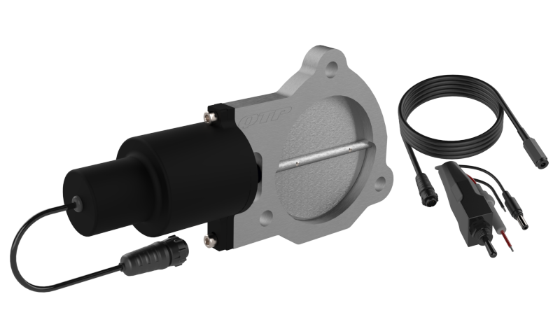 QTP 3.5in Bolt-On QTEC Electric Cutout Valve - Single Exhaust Cutouts QTP