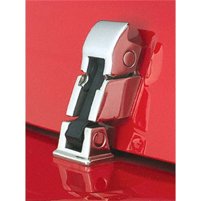 Rugged Ridge 42-95 Jeep CJ / Jeep Wrangler Stainless Steel Hood Catch Kit Brackets Rugged Ridge