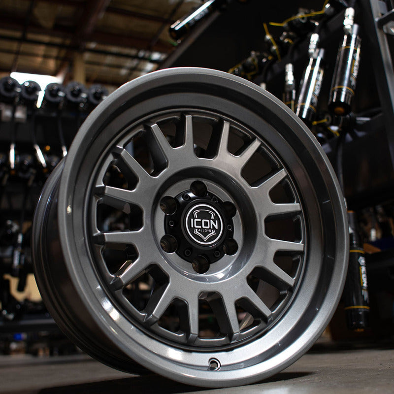 ICON Anza 17x8.5 / 5x150 / 25mm / 5.75in BS Gun Metal Wheel Wheels - Cast ICON